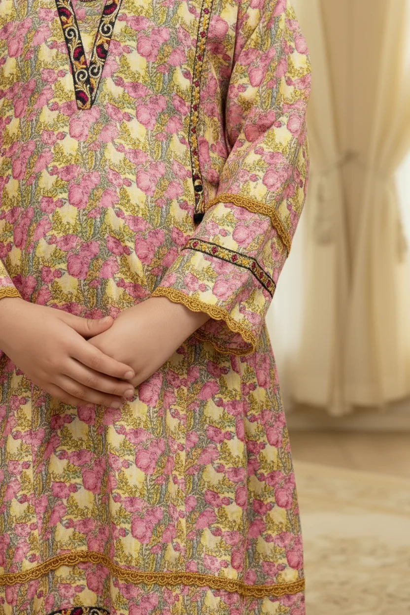 Motif Kids Lawn Printed Suit-25609 - Image 4