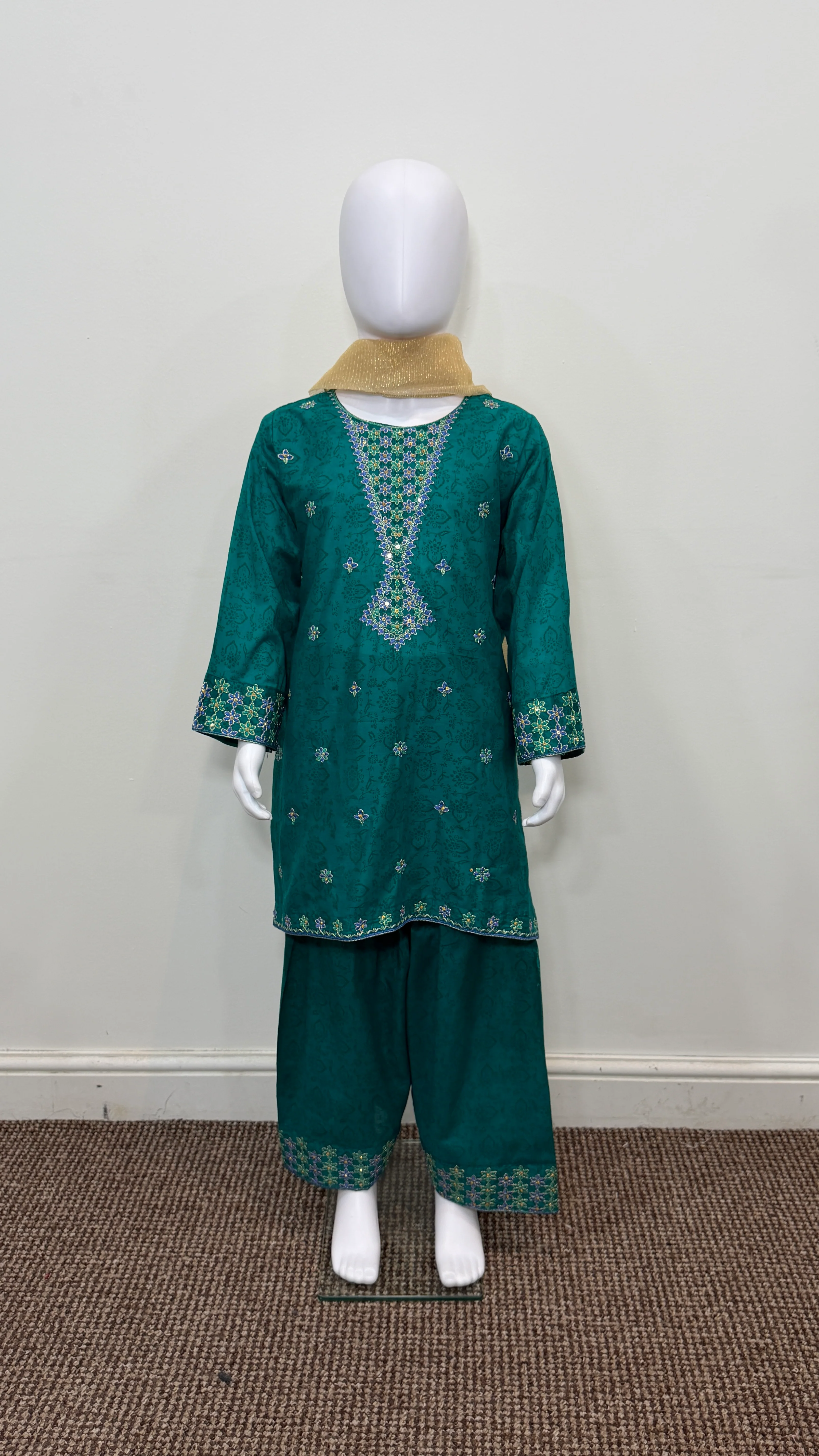 Motif Kids Lawn Printed Suit-26410 - Image 3