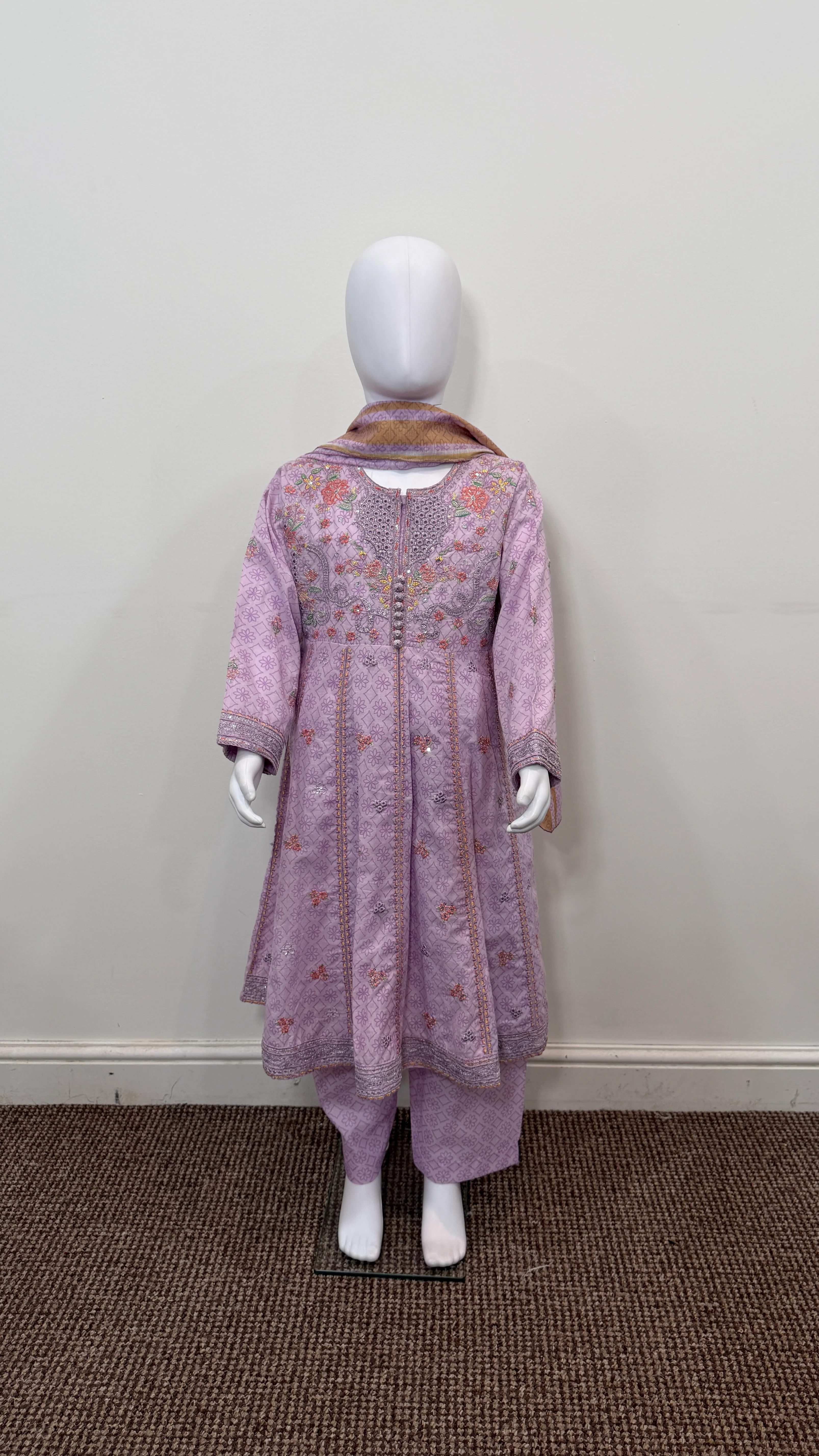 Motif Kids Lawn Printed Suit-26515