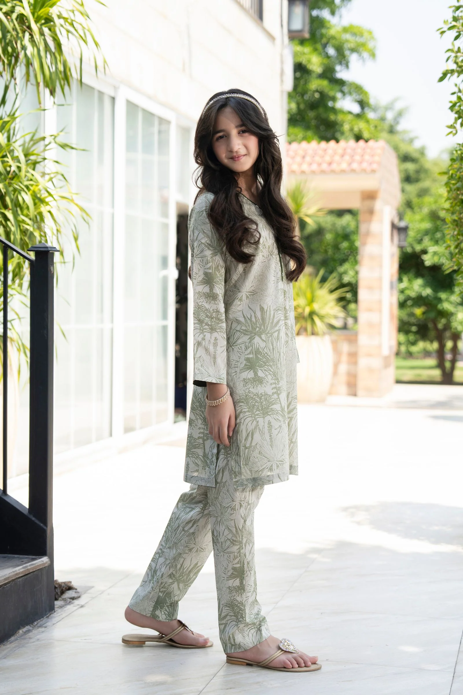 Motif Kids Printed Cambric Co-ord Set-014 - Image 3