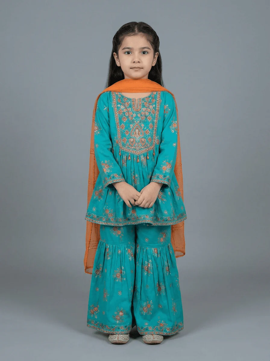 Motif Kids Printed Suit-26414