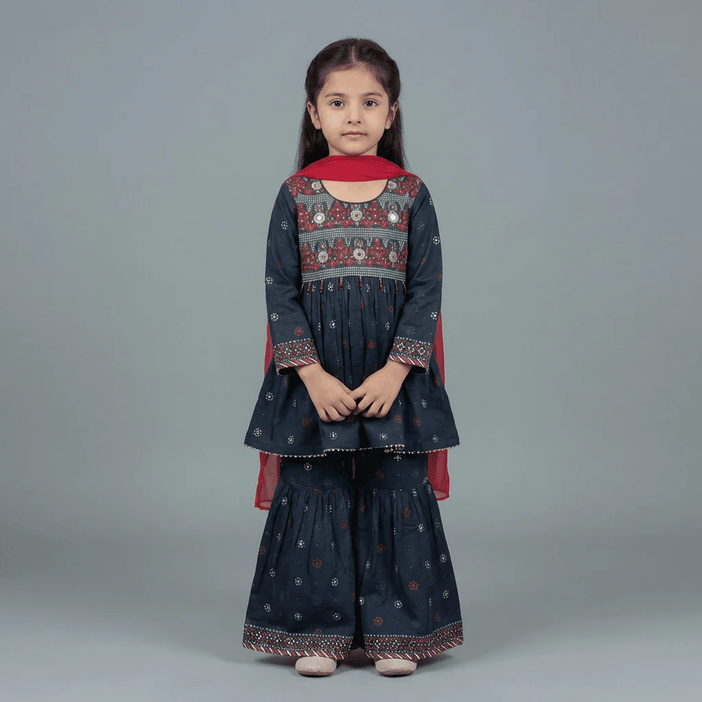 Motif Kids Printed Suit-26437