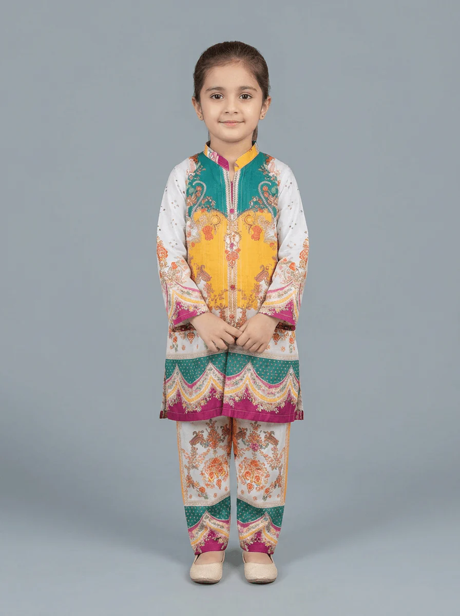 Motif Kids Printed Suit-26601