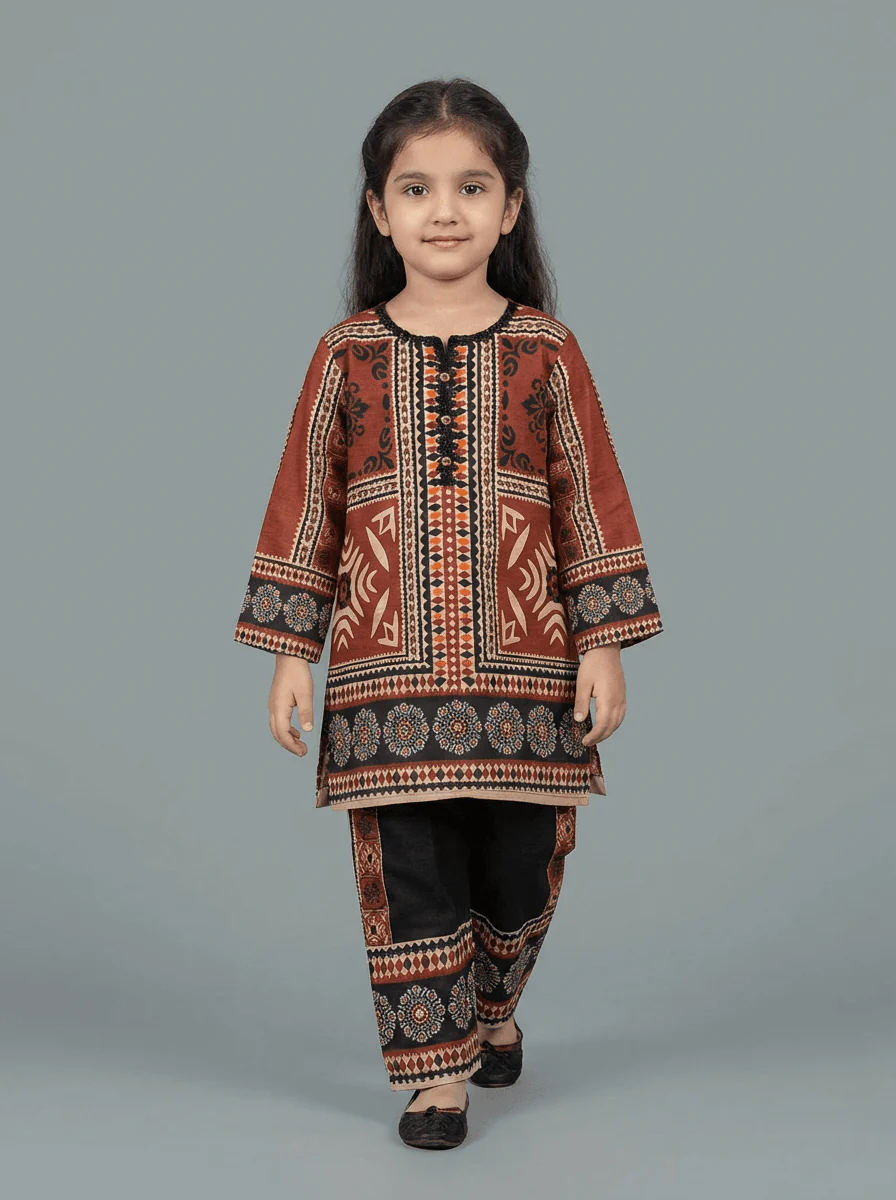 Motif Kids Printed Suit-26607 - Image 2