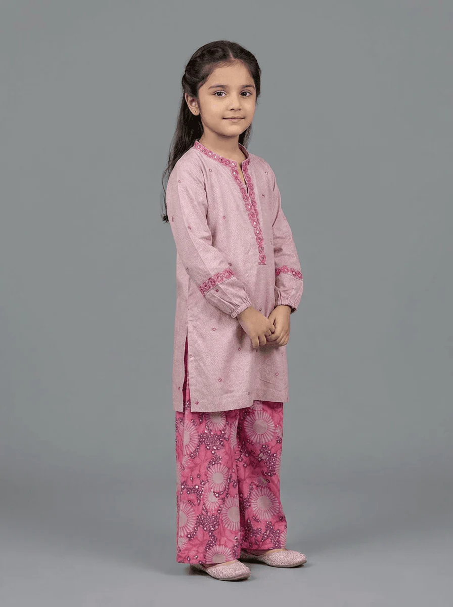 Motif Kids Printed EMB Suit-065 - Image 3