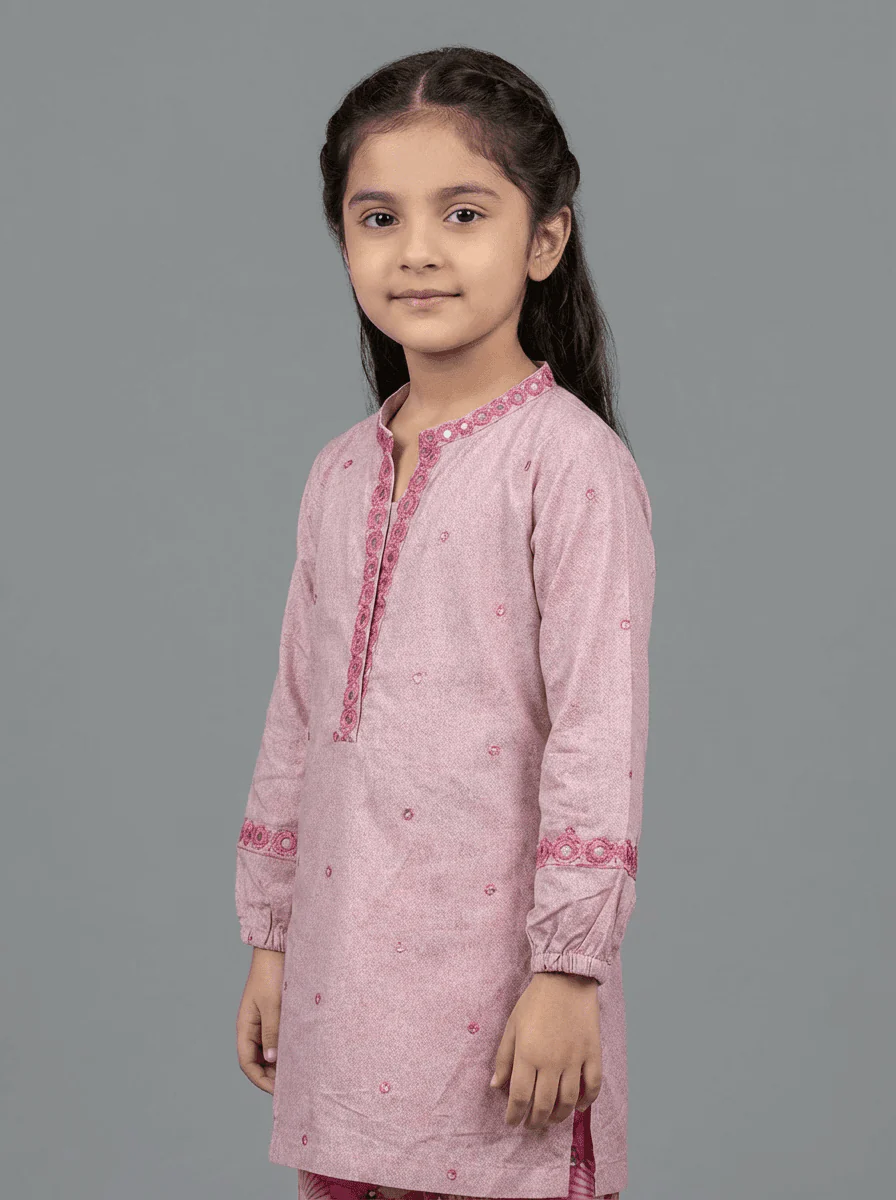 Motif Kids Printed EMB Suit-065 - Image 5