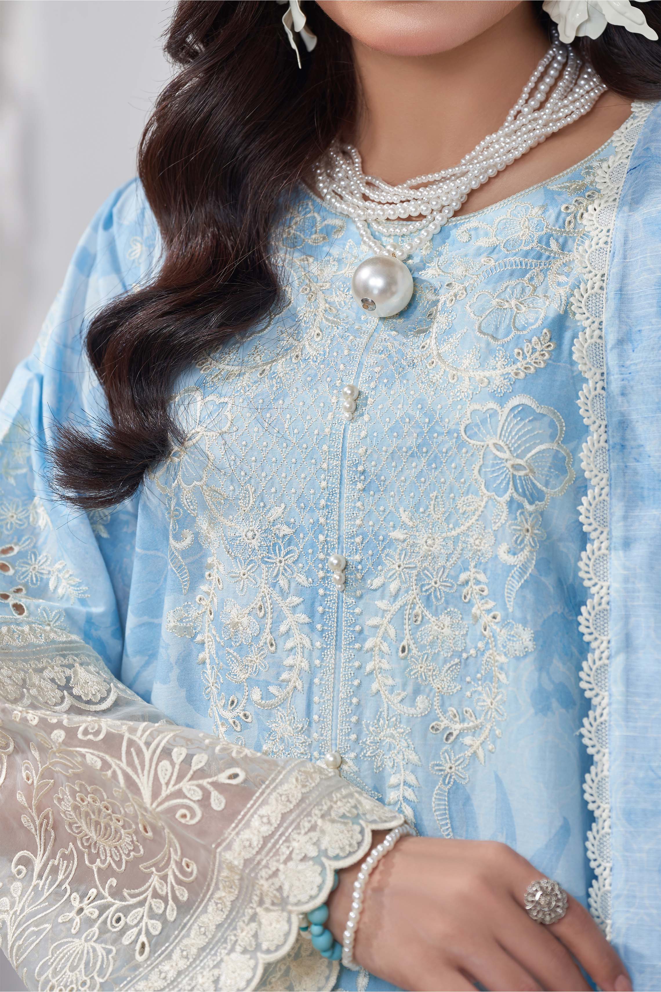 Motif Lawn Embroidered Suit-006 - Image 2