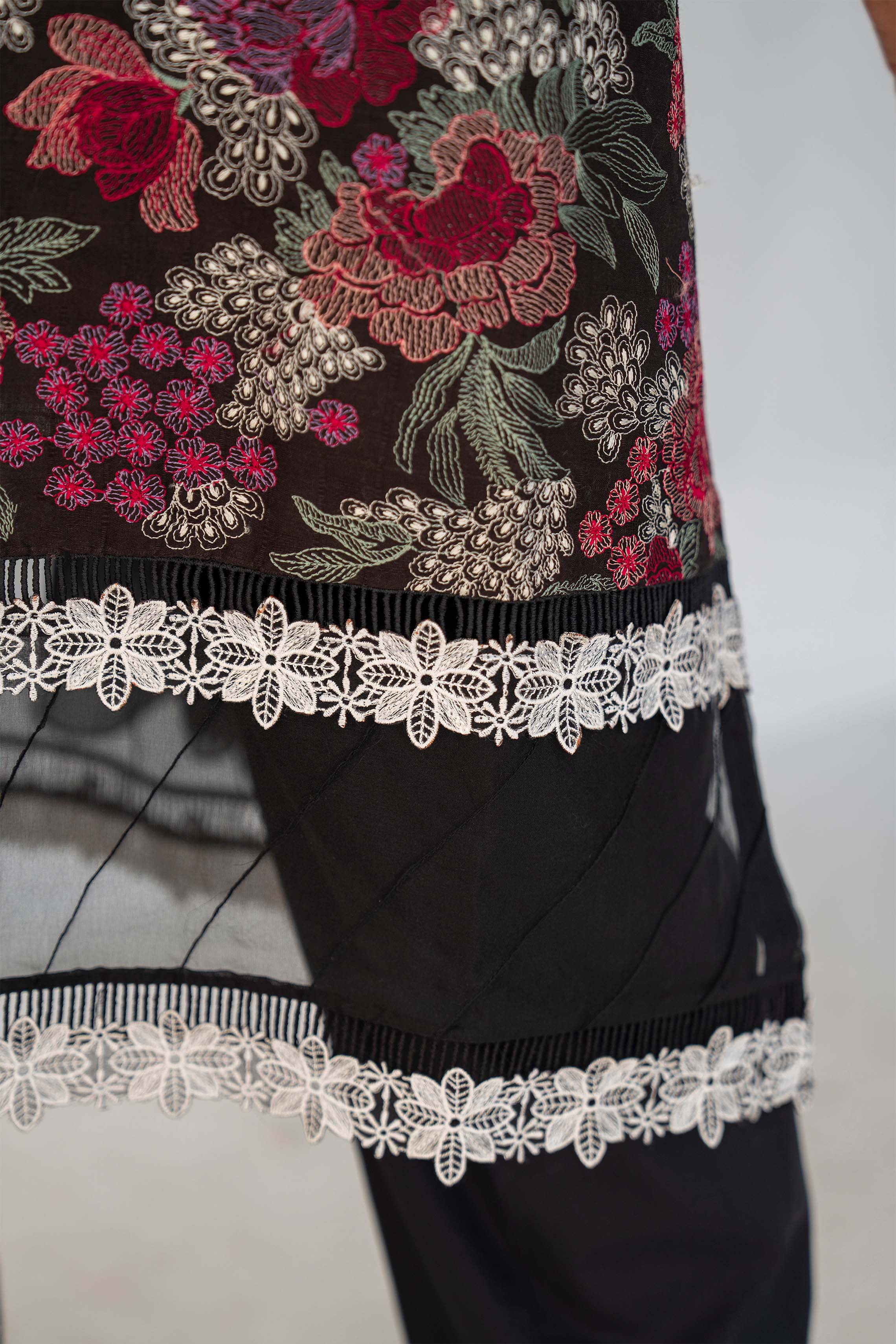 Motif Lawn Embroidered Suit-147 - Image 6