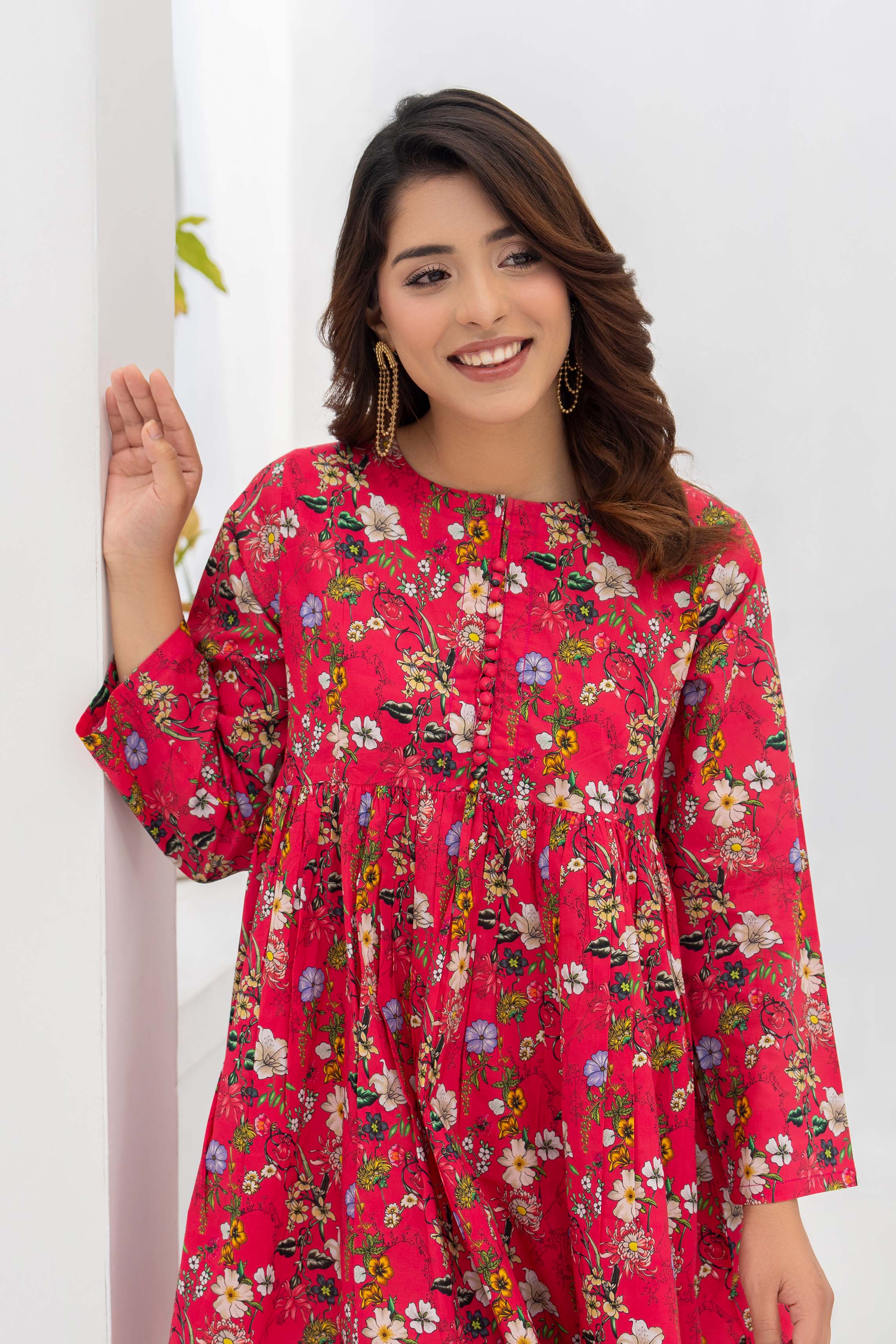 Motif Lawn Printed Co-ord Set-022 - Image 4