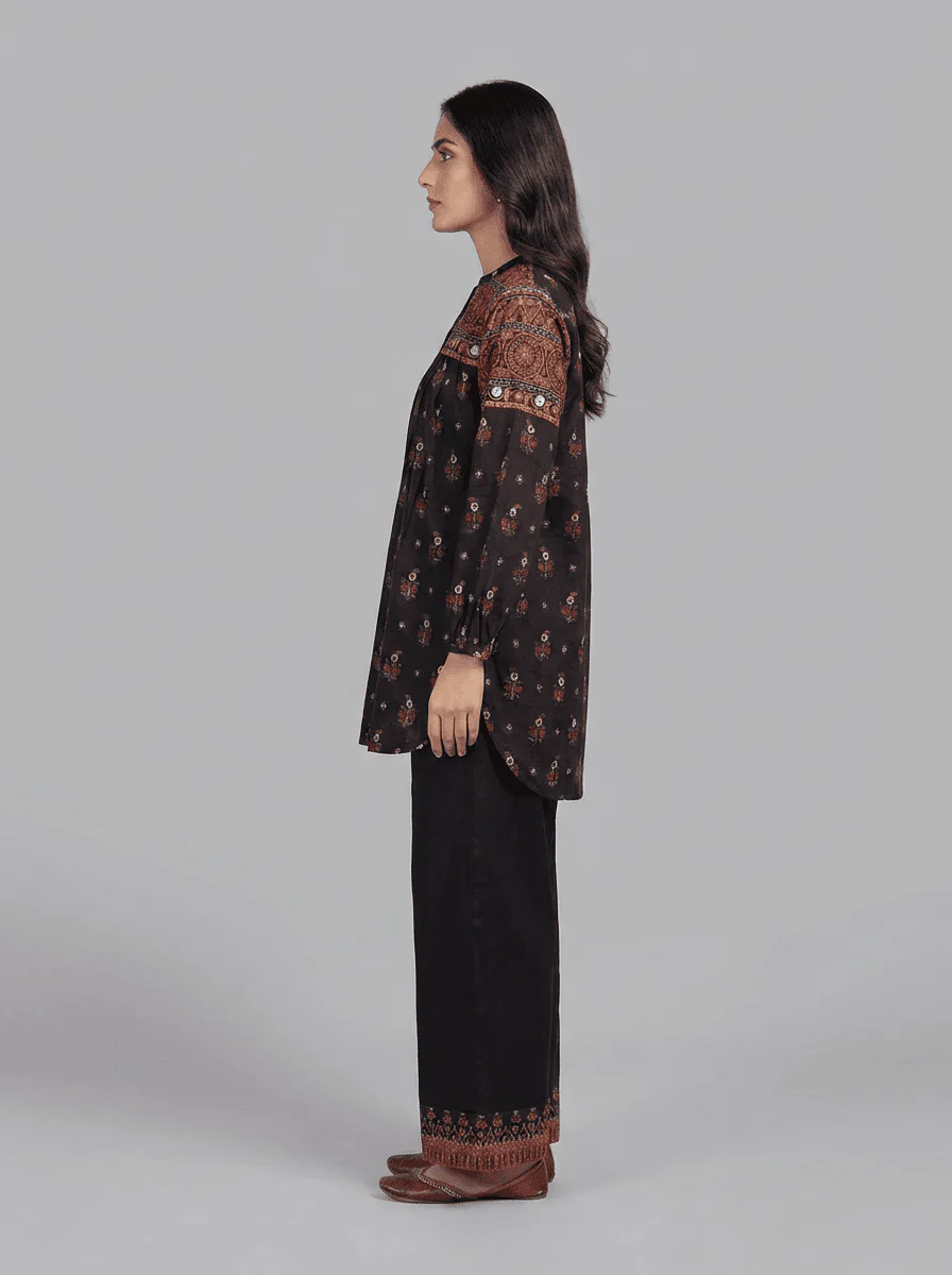 Motif Lawn Printed Co-ord Set-028 - Image 4