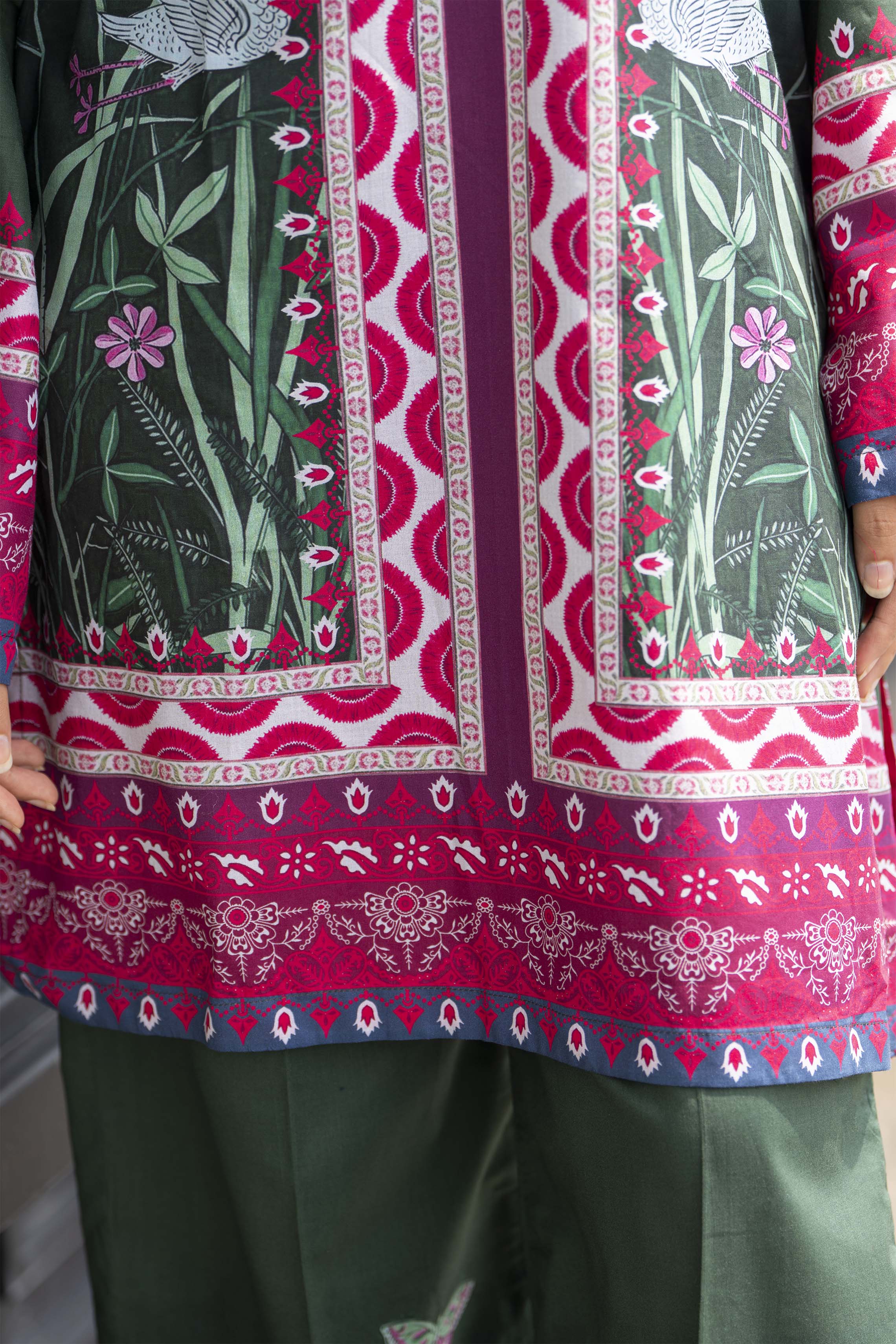 Motif Lawn Printed Co-ord set-032 - Image 4