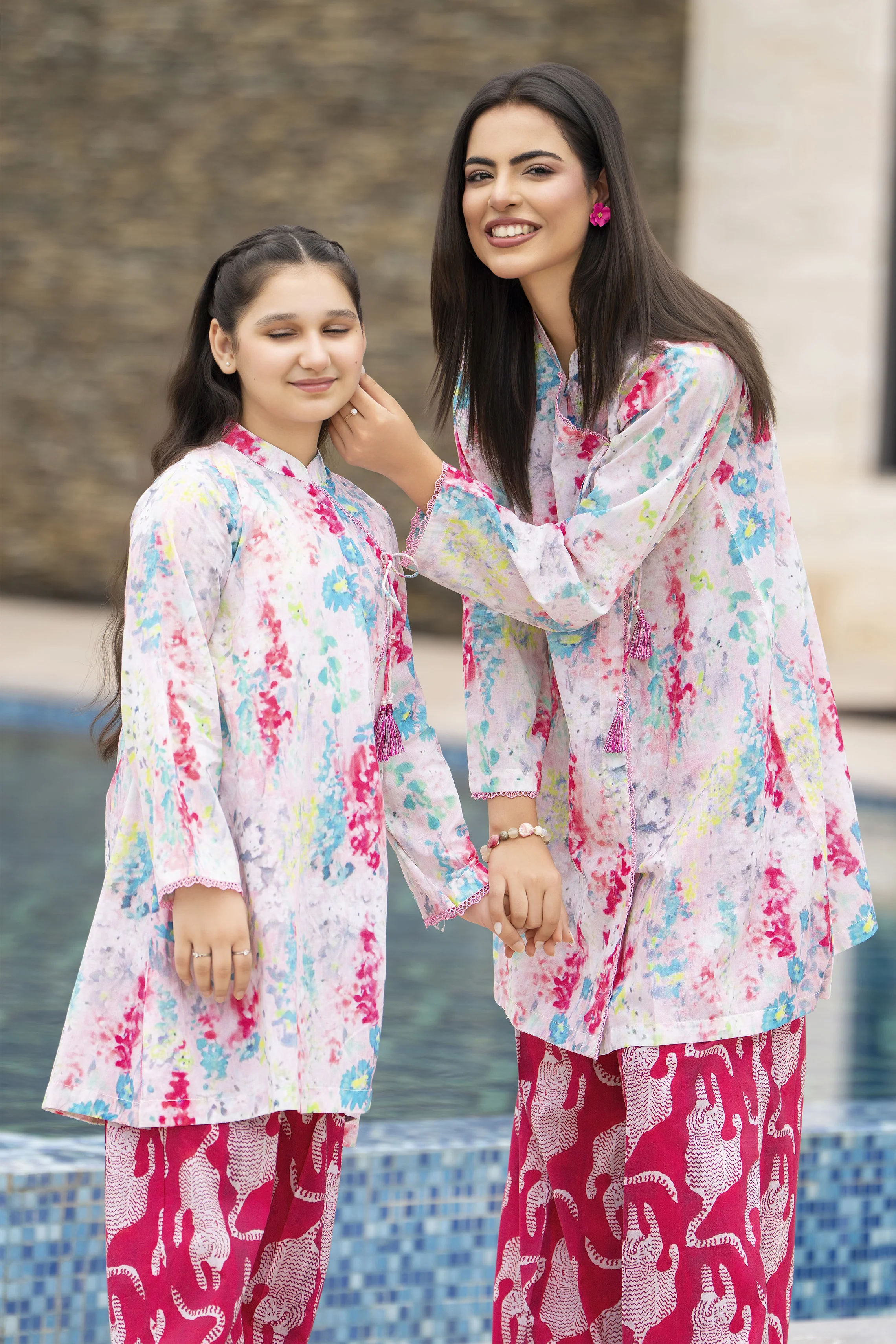 Motif Lawn Printed Co-ord Set-035 - Image 7