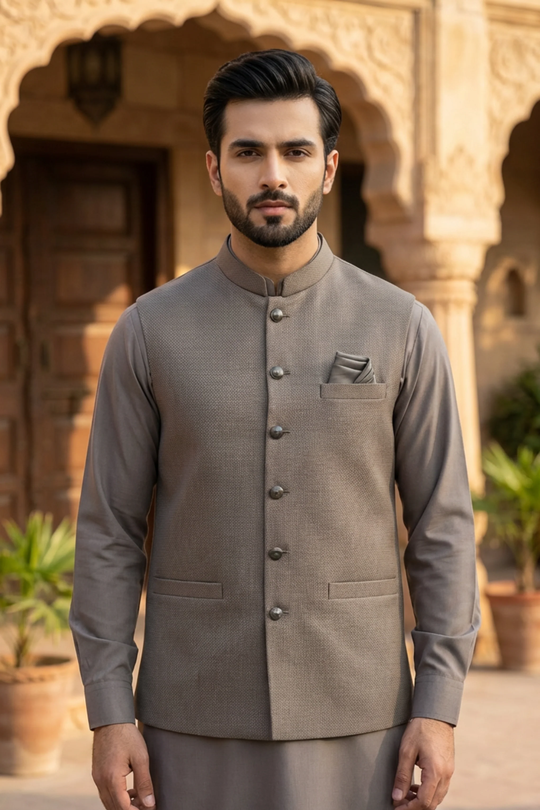 Motif Men's Waistcoat-2845 - Image 2