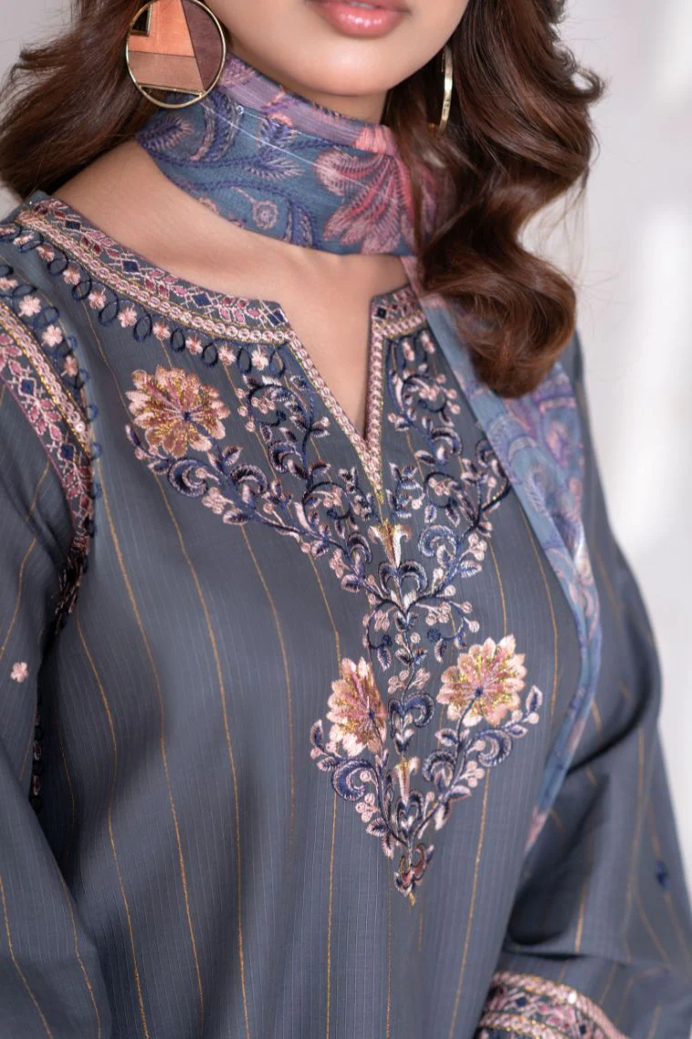 Motif Mesori Embroidered Suit-003 - Image 5