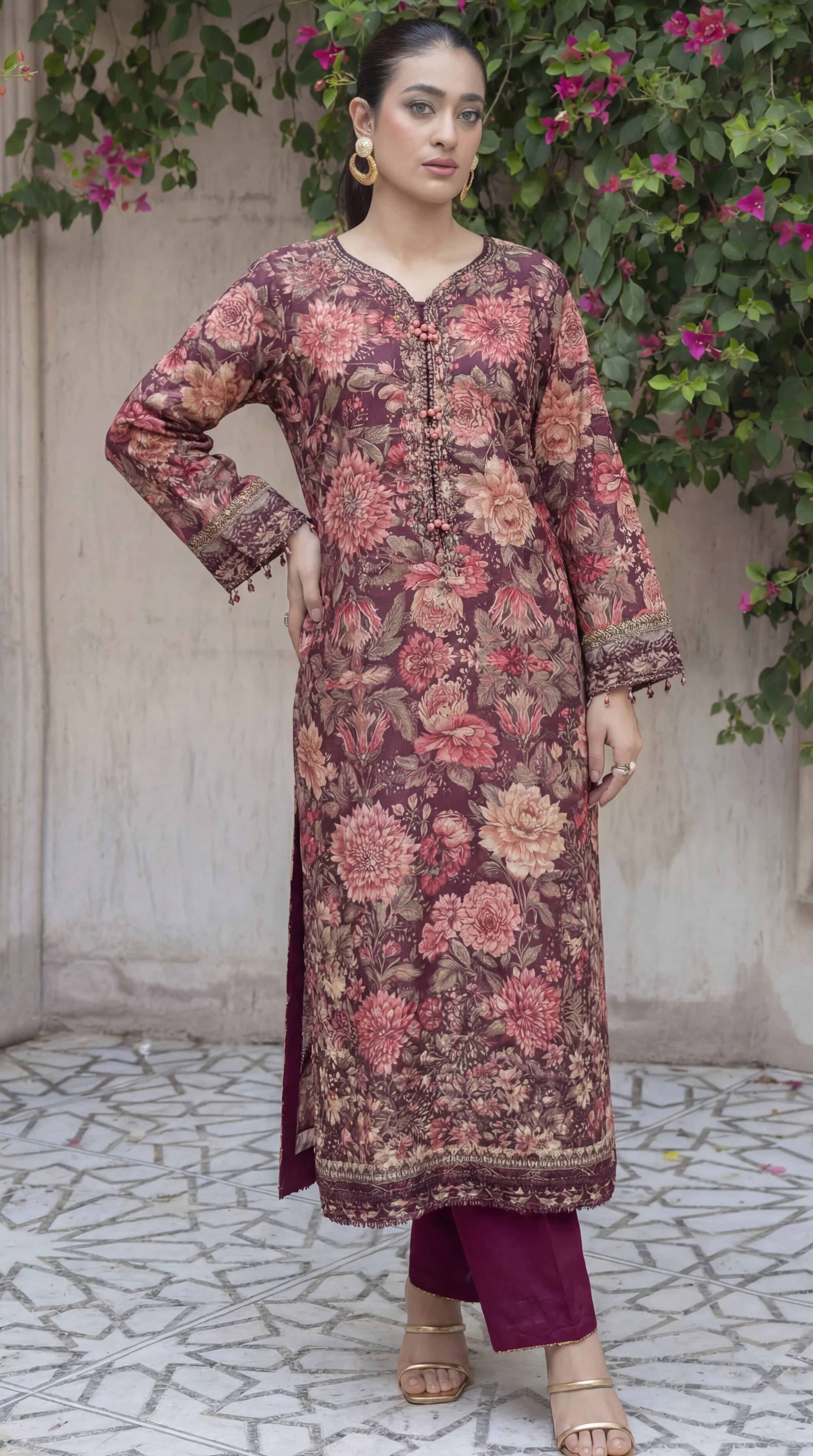 Motif Munar Embroidered Suit-3988 - Image 3