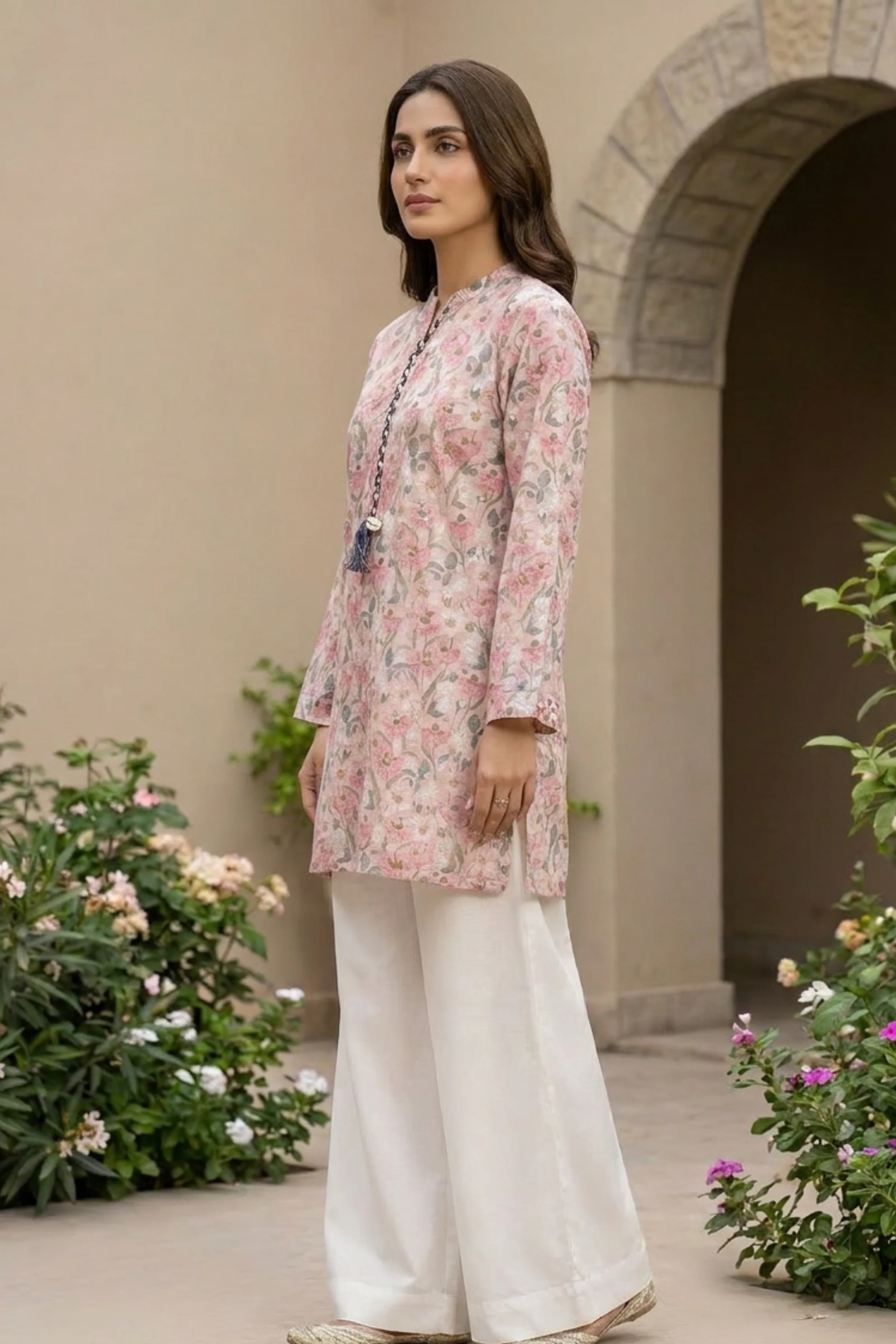 Motif Printed Cambric Suit-011 - Image 3