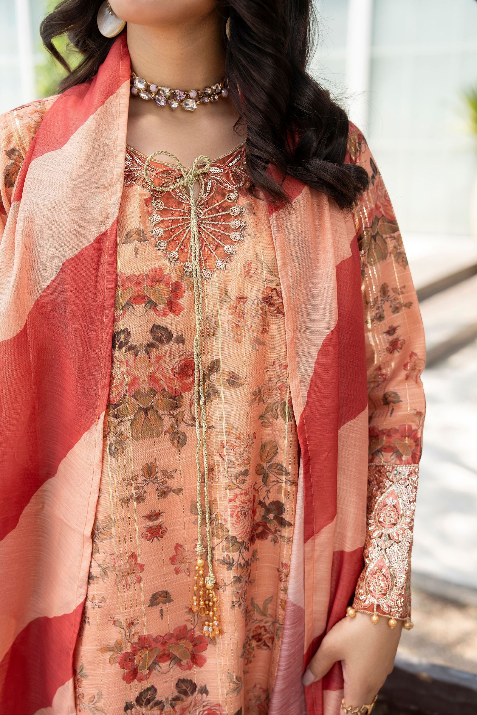 Motif Printed Munar Suit-4077 - Image 2