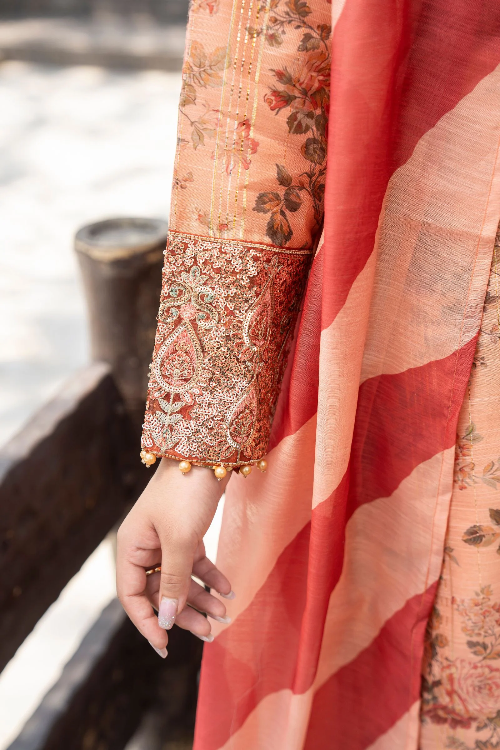 Motif Printed Munar Suit-4077 - Image 3