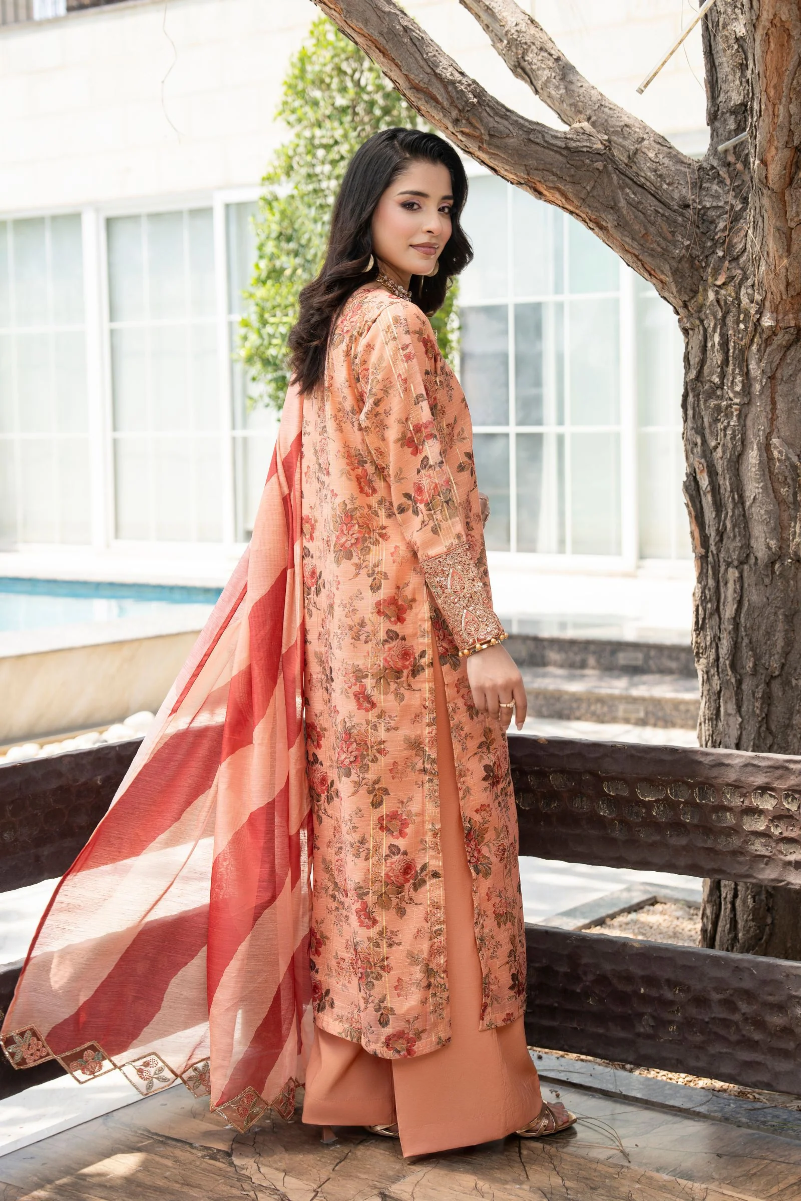Motif Printed Munar Suit-4077 - Image 4