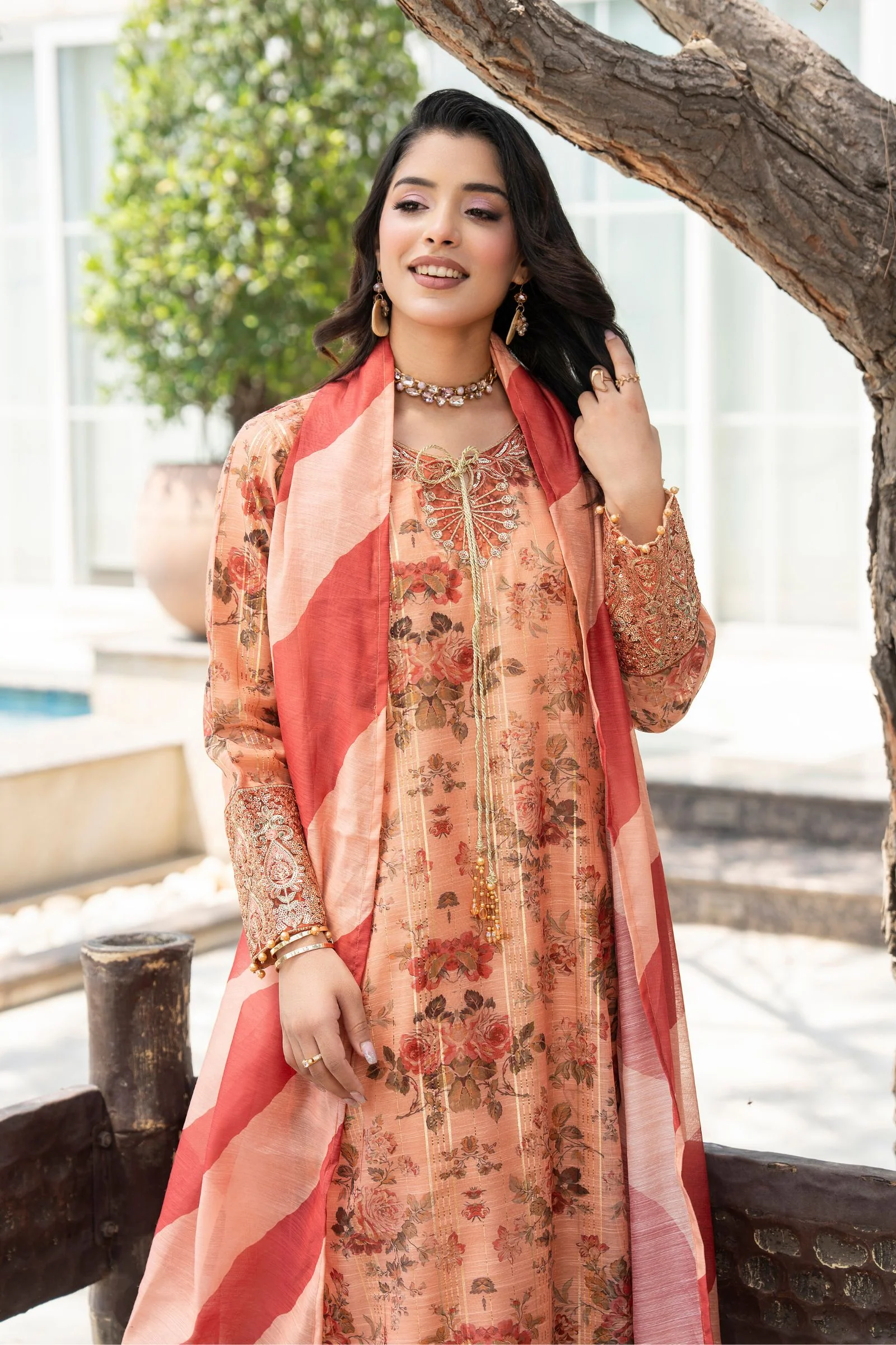 Motif Printed Munar Suit-4077 - Image 6