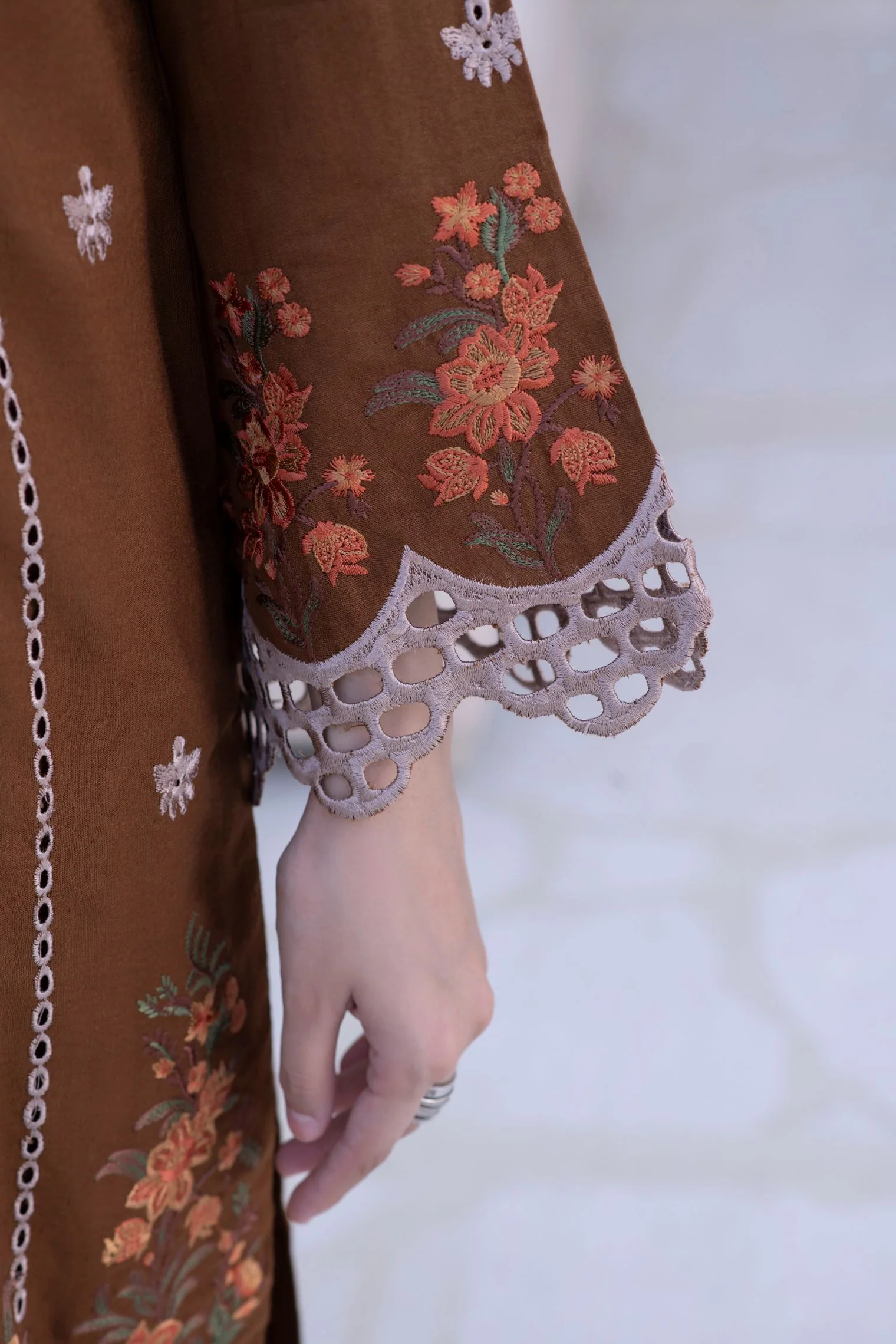 Motif Silk Karandi Embroidered Suit-056 - Image 7