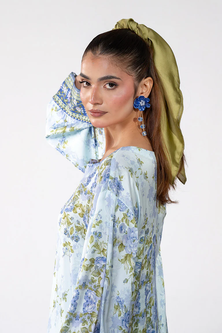 Motif Silk Printed Co-ord Set-3968 - Image 5