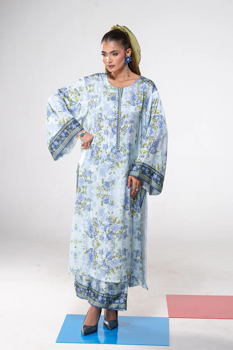 Motif Silk Printed Co-ord Set-3968 - Image 6