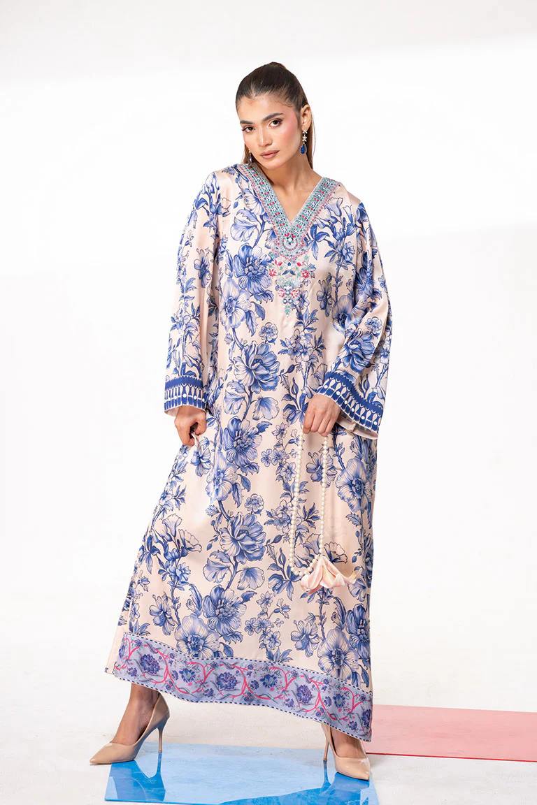 Motif Silk Printed Co-ord Set-3969 - Image 2