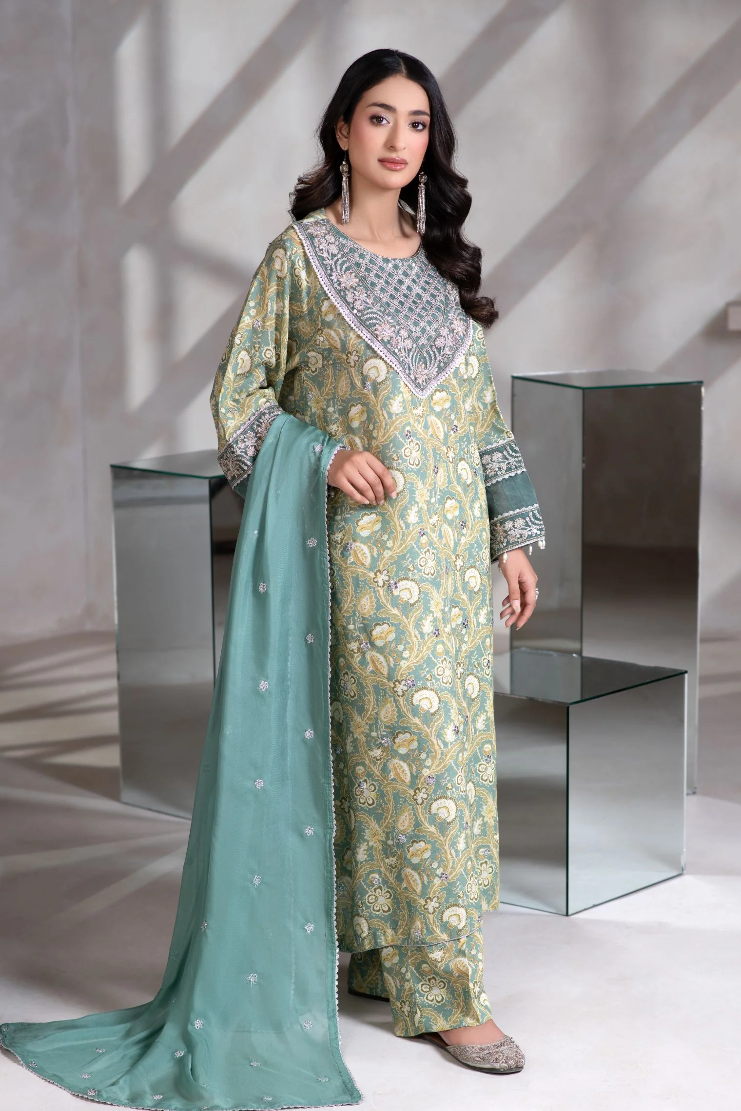 Motif Soft Karandi Embroidered Suit-053 - Image 2