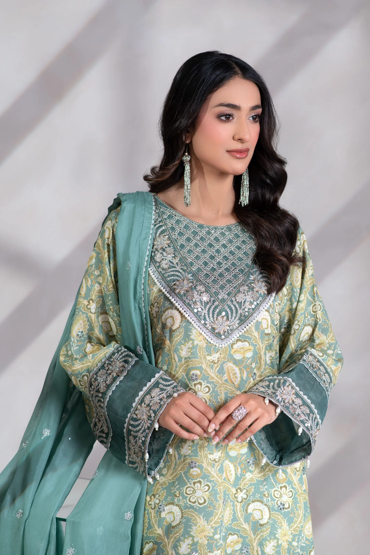 Motif Soft Karandi Embroidered Suit-053 - Image 4