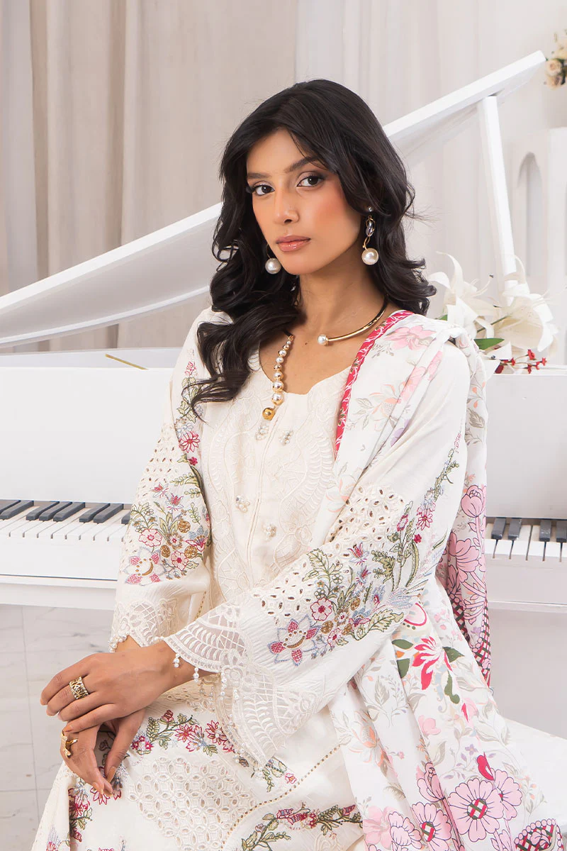 Motif Viscose Embroidered Suit-3958 - Image 3