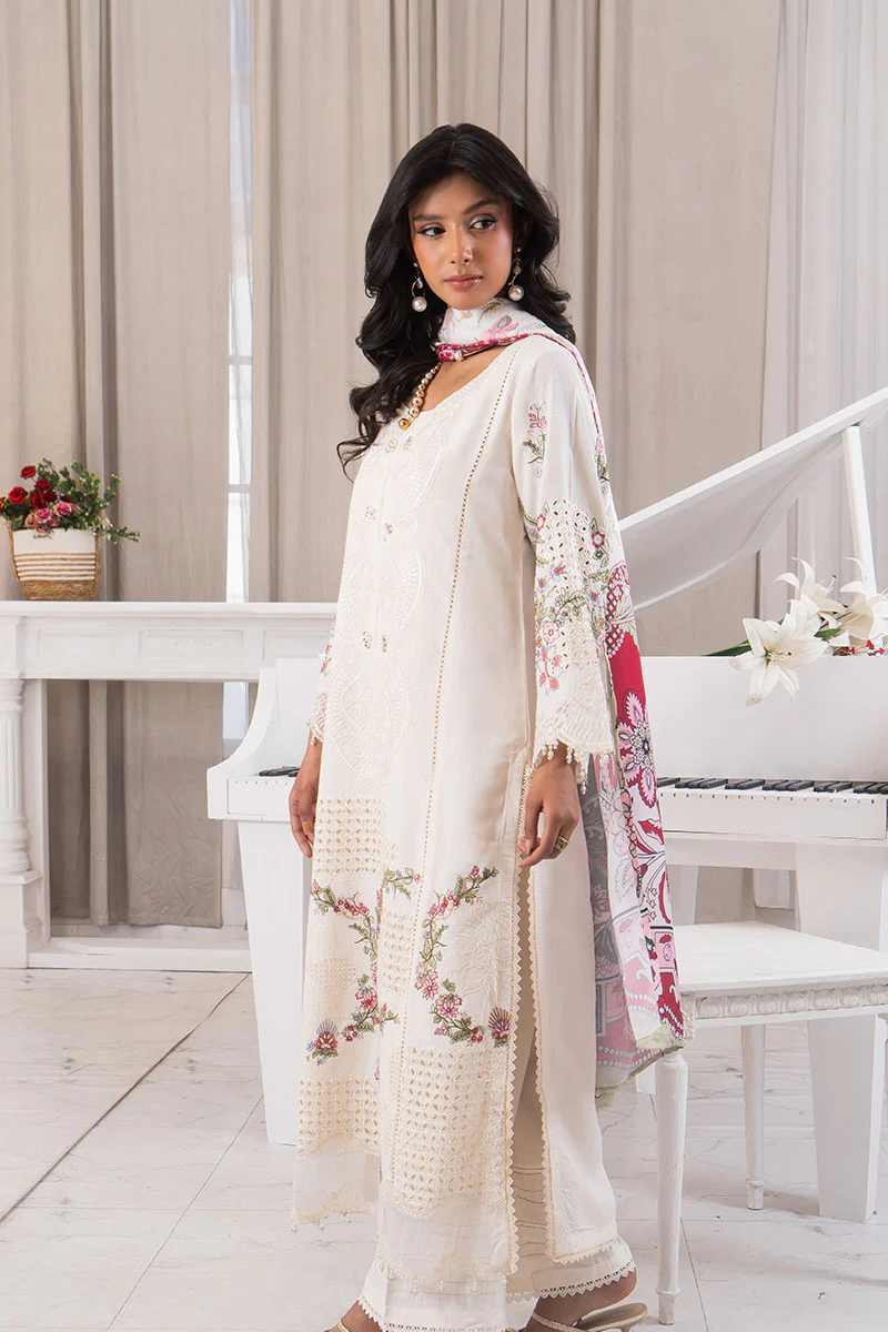 Motif Viscose Embroidered Suit-3958 - Image 8