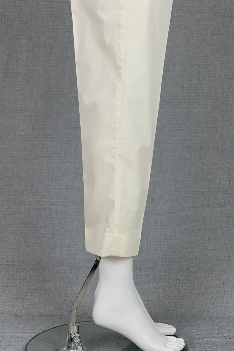 Plain Cotton Trousers - Image 2